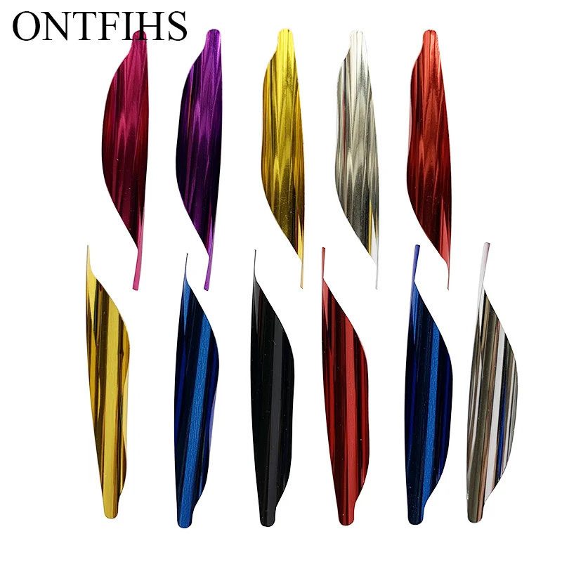 50 Pcs/Lot ONTFIHS New Archery Spin Vanes Spiral Feather Right Wing DIY Arrow Archery With Tape Arrow Accessories