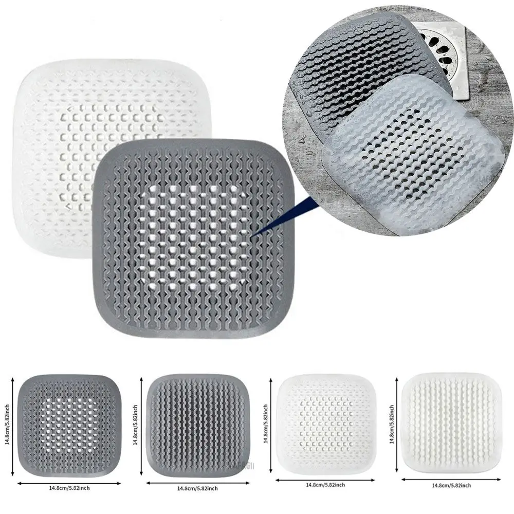 Useful Soft Floor Drain Cover Deodorant Pad Anti-insect Sink Hair Filter Silicone Water Stoppers Bathroom Kitchen