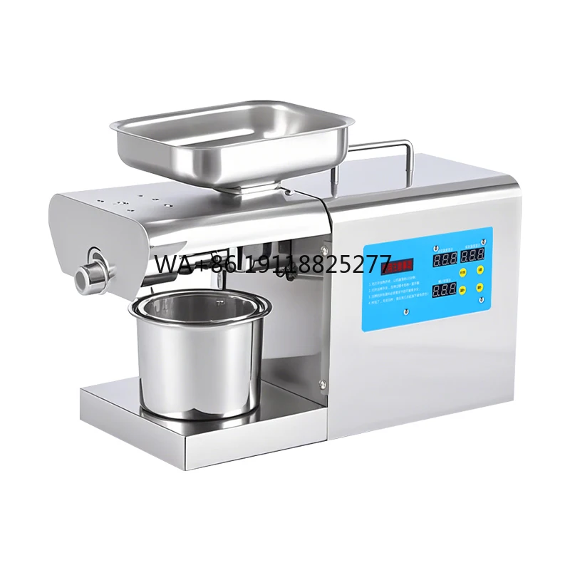 

Professional Commercial Home Oil Press Machine Stainless Steel Temperature Control Home Peanut Sesame Sunflower Seeds Extraction