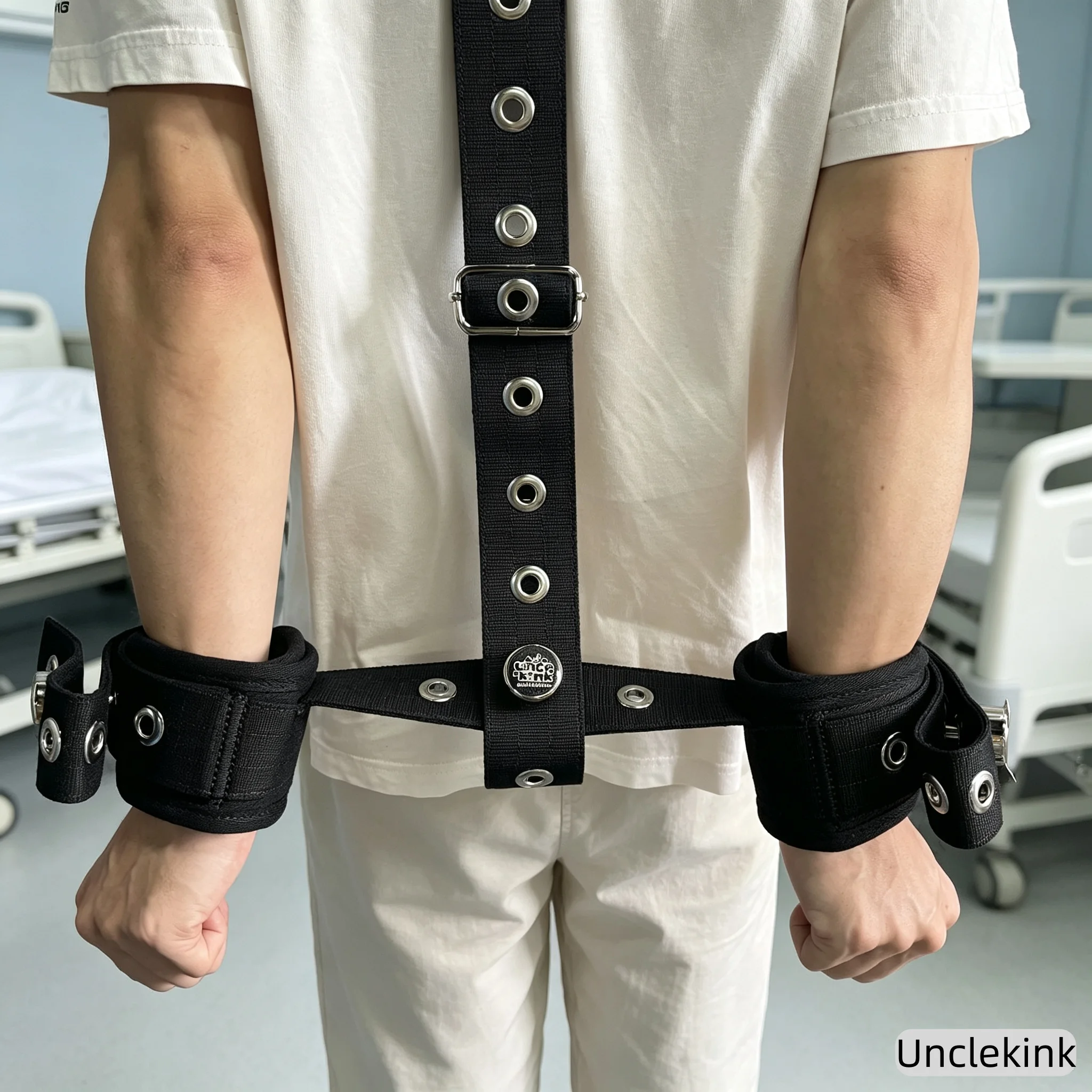 Medical Patient Restraint Straps Full Body Limb Fixation Belt Hospital Neck Wrist Restraint Locking Belt for Agitation view 5