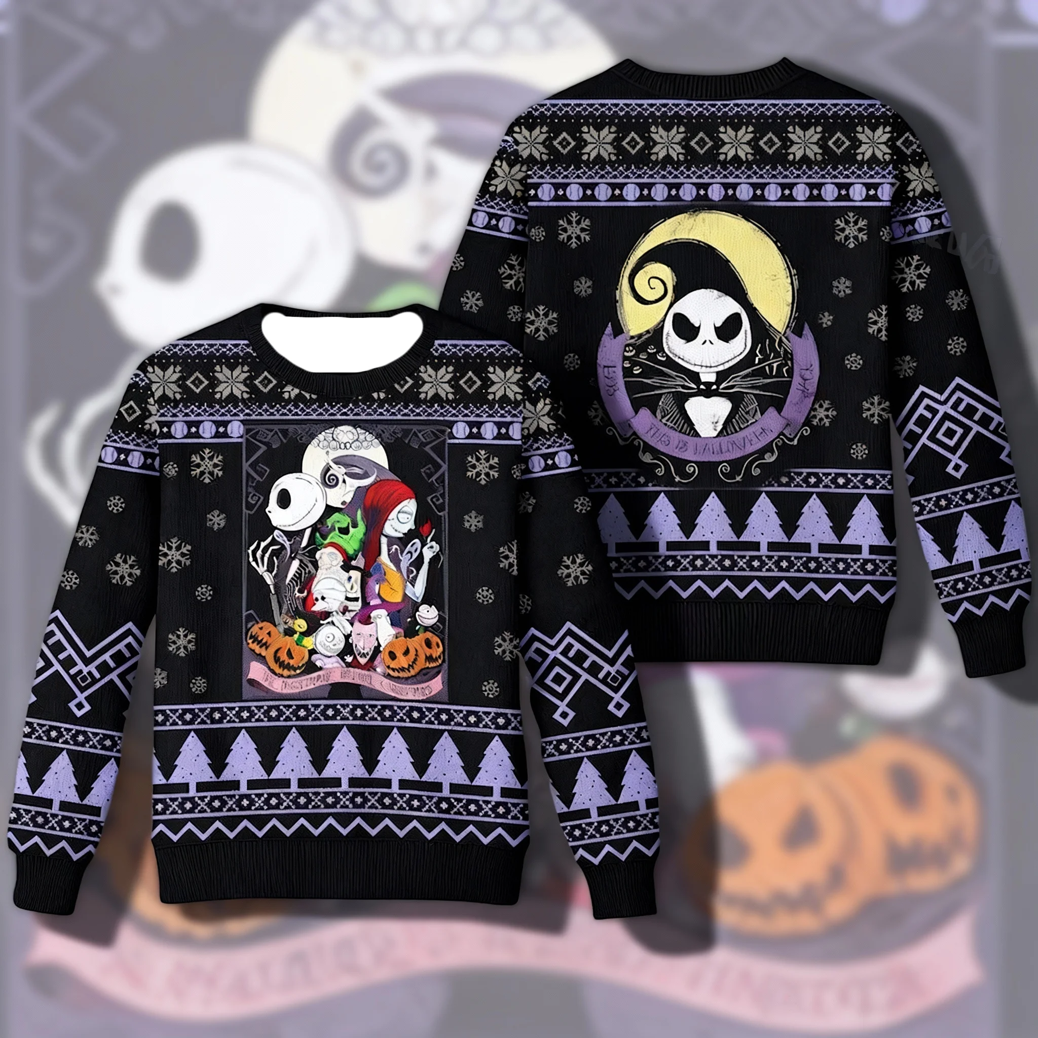 

Осень/зима Дисней анимационная серия тематический рождественский уродливый свитер пуловер с капюшоном подходит для взрослых и семьи для ношения