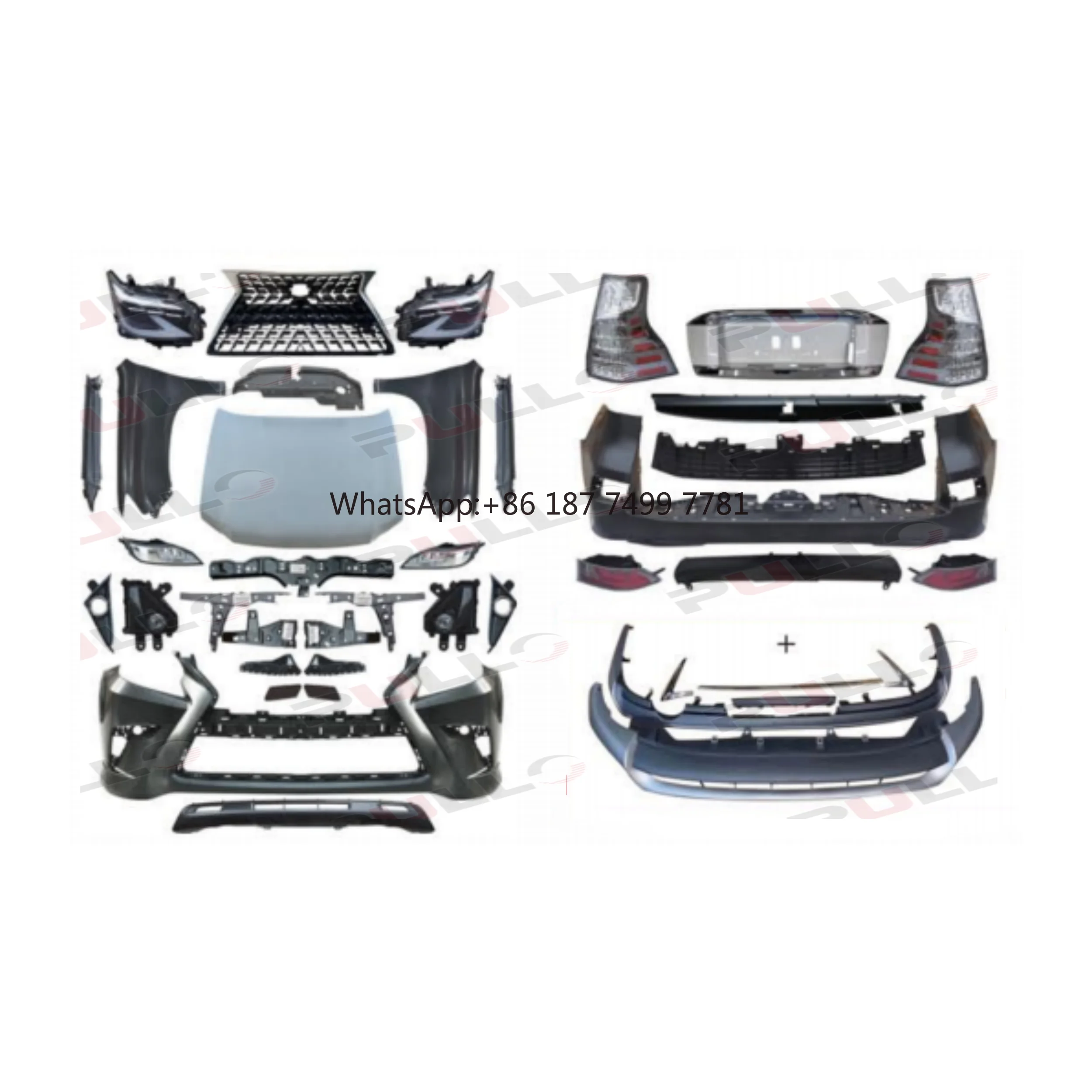 

Bumper Complete Upgrade Facelift Body Kit for . FJ150 2010-2019 Upgrade to .Gx460 2018-2020