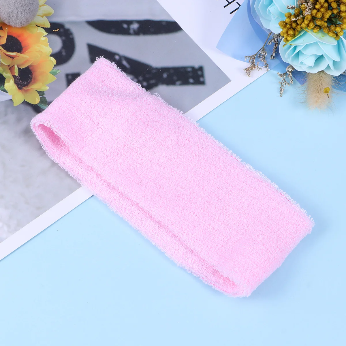 

Yoga Headband Adjustable Microfibre Cotton Hair Band Reusable Washable For Women Make Up Wrap Cloth Sweatband Spa