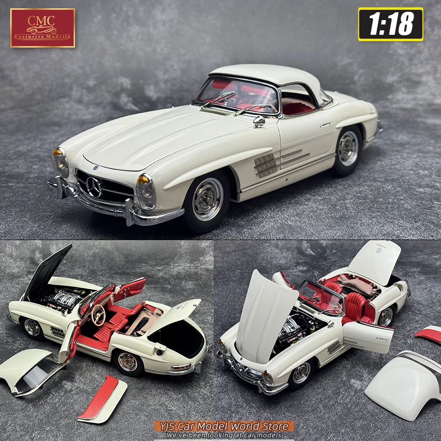 

CMC EXCLUSIVE MODELLE 1/18 MB 300 SL W198 Roadster Classic car model Collection of metal car models