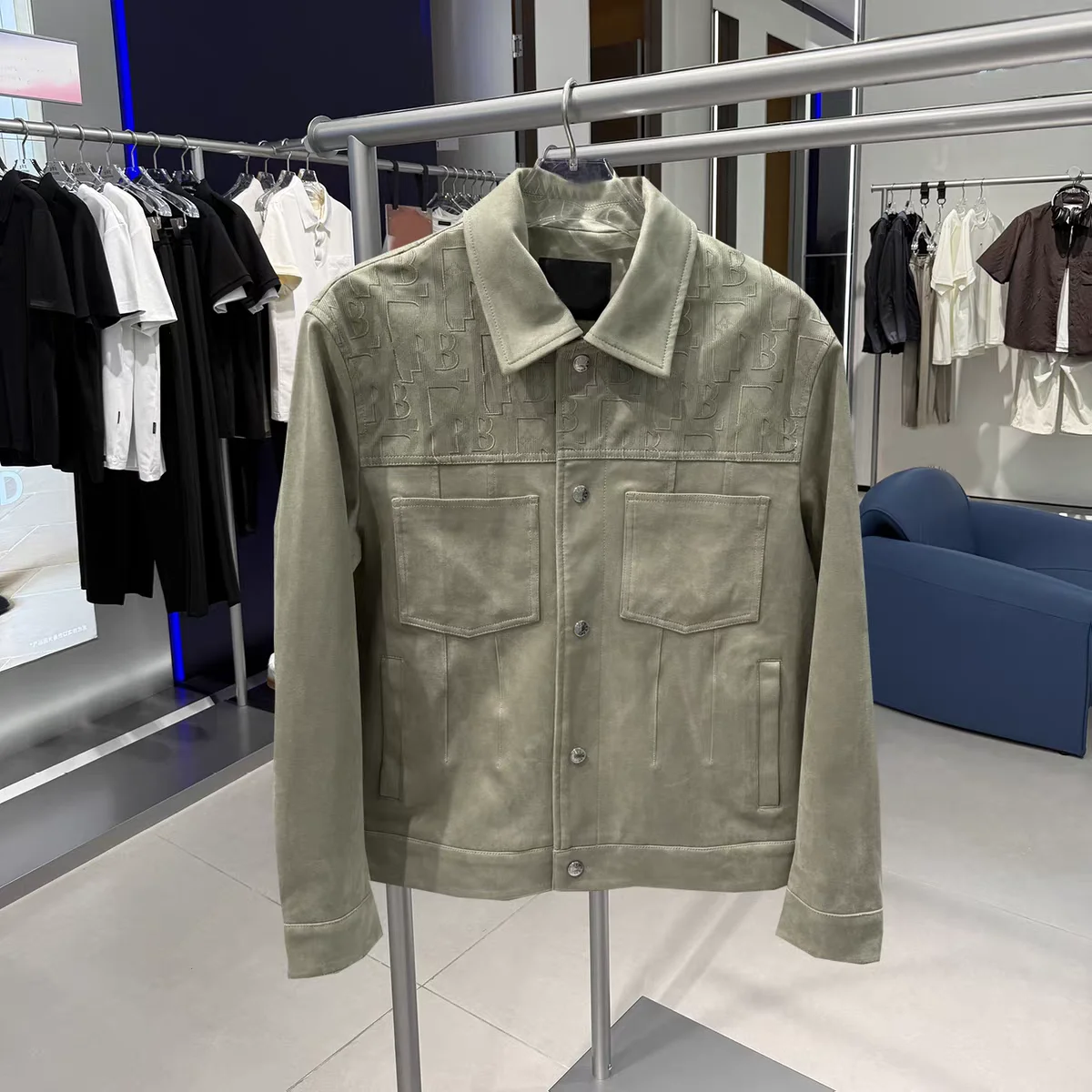 

Men's Jaet Outerwear Spring Autumn New Sle Casual Plaid Collar American Workwear Embroidery Long Sve Breathable Polyester