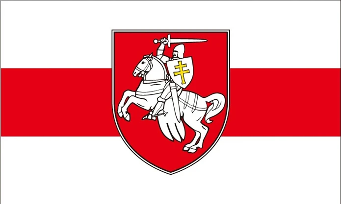 

70008# Funny Car Stickers Belarus White Knight Pagonya Flag Sticker Styling Waterproof Sunscreen Decal Vinyl Decal
