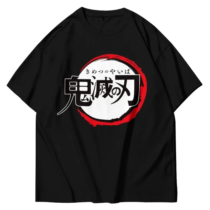 Demon Slayer Street Style Anime Spring/Summer Men's T-shirt Casual Suitable for Both Men and Women