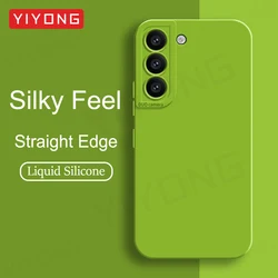 S22 Case YIYONG Silky Feel Liquid Silicone Soft Cover For Samsung Galaxy S22 Plus S23 S24 S25 Ultra S22+ S24+ S25+ Phone Cases