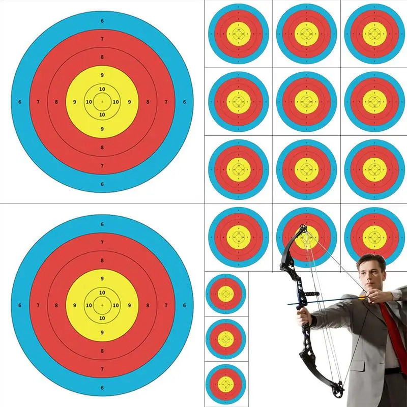 

Hunting Targets Range Practice Training Standard Paper Targets 20x Thickened Sturdy Foldable Non-reflective Hunting Accessories