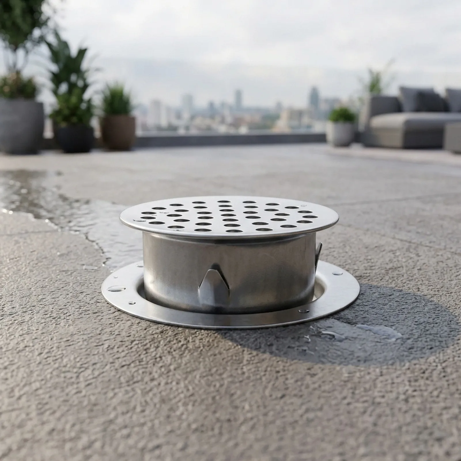 And Practical High Quality Brand New Balcony Garden Outdoor Rooftop Floor Drain Plug-in Easy To Install  And Practical