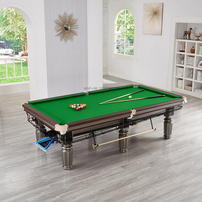 Chinese Black 8 Billiard Table Factory Price 2-in-1 Pool Table Ideal for Club & Family Game Room