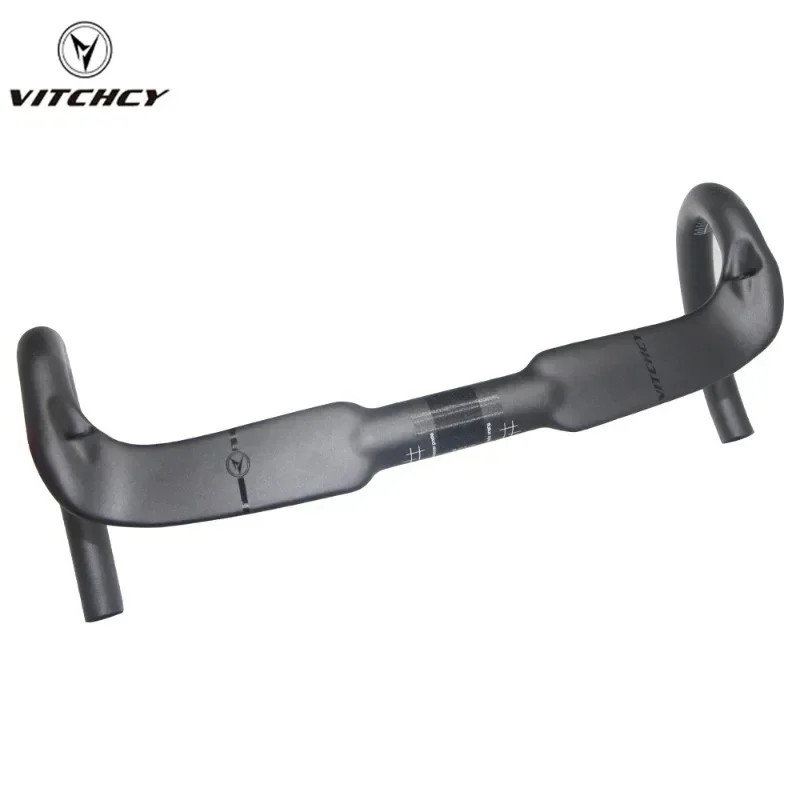 

2024 VITCHCY Carbon fiber Track Cycling Handle Road Bicycle Handlebar Sprint Bike Handlebar UD Matte 31.8MM