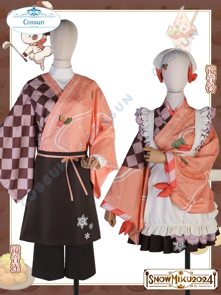 

Project Sekai Rin / Len Cosplay Costume Halloween PJSK CP Kimono Dress Women Men Role Play Game New