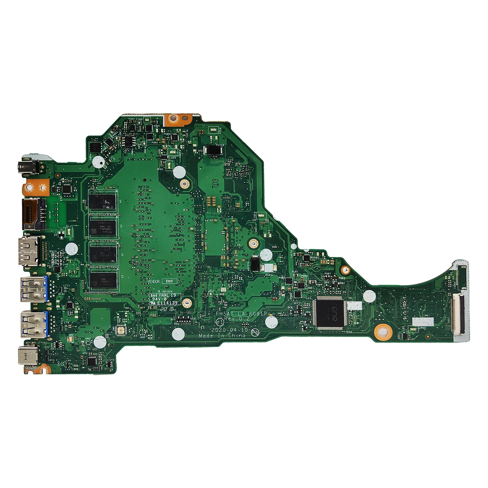 For Acer A515-56 Laptop Motherboard.LA-K091P motherboard with CPU I5 1135G7 RAM 4GB 100% test work