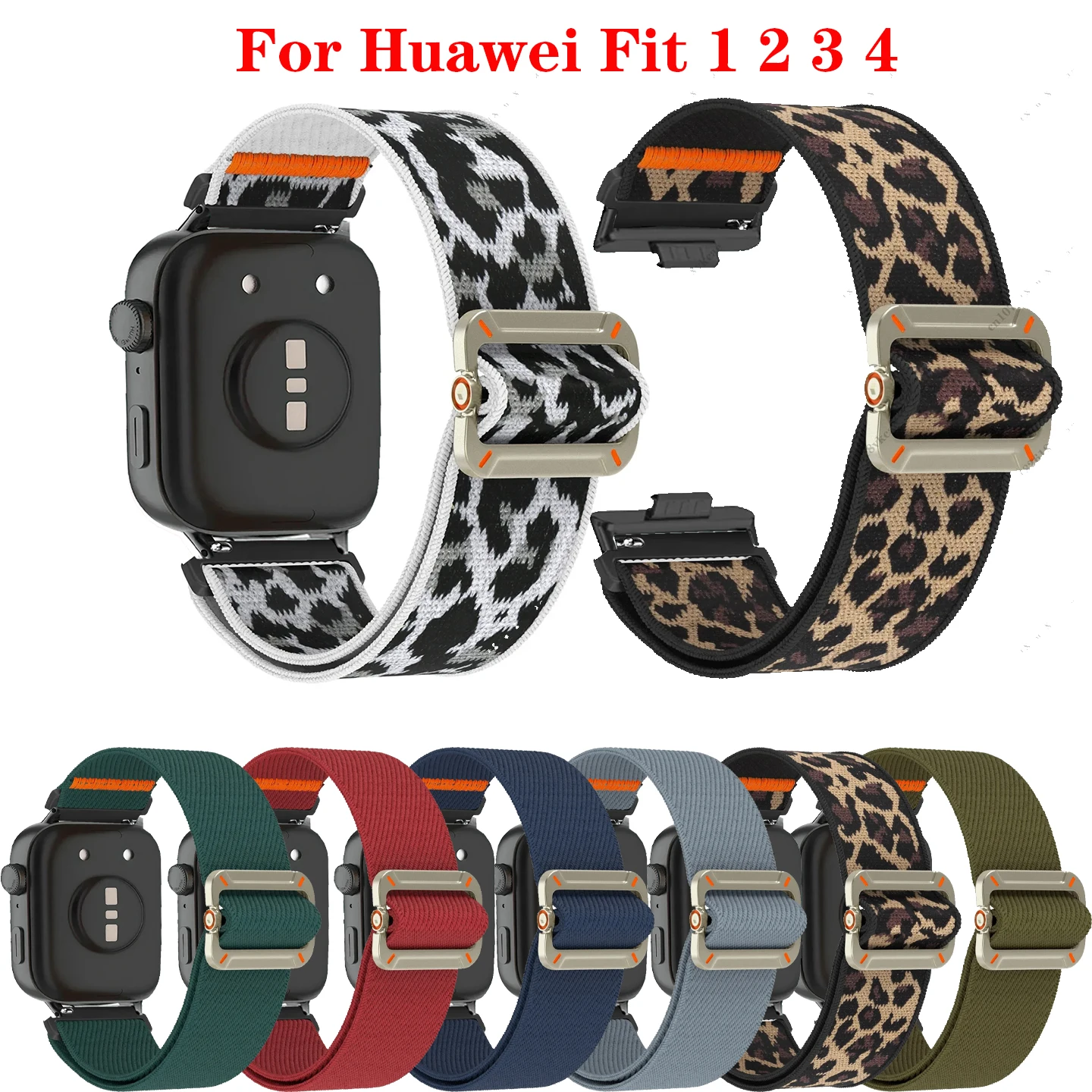 Elastic Nylon Loop Strap for Huawei Watch Fit 4 3 2 Sports Comfortable Breathable Band for Huawei Watch Fit 4/4 Pro Accessories