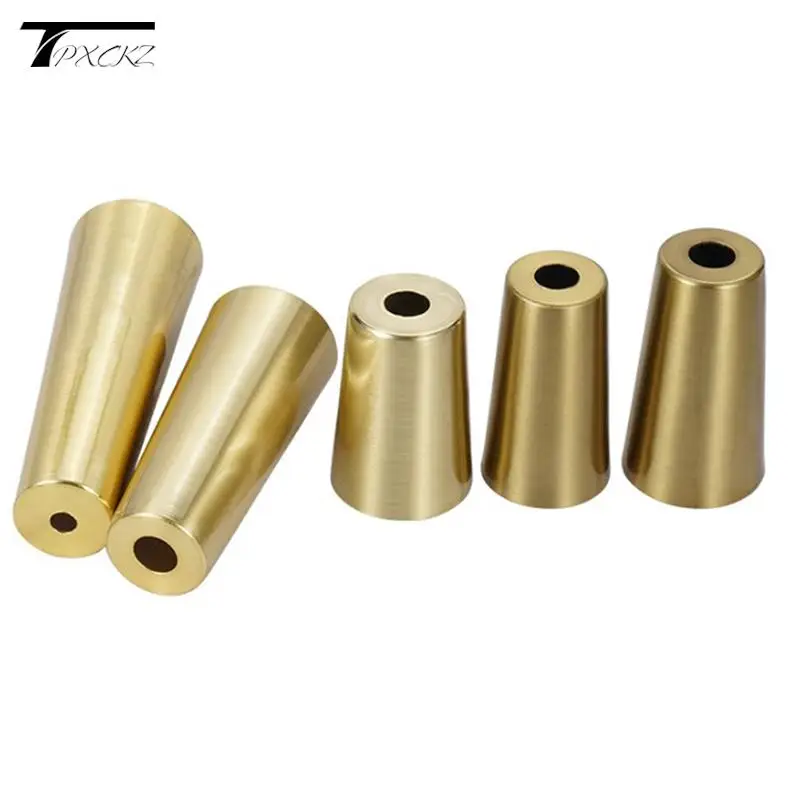 1Pc Furniture Leg Tip Cap Gold Brass Copper Cabinet Leg Cover Chair Feet Protector Sofa Leg Tube Metal Cup Furniture Fittings