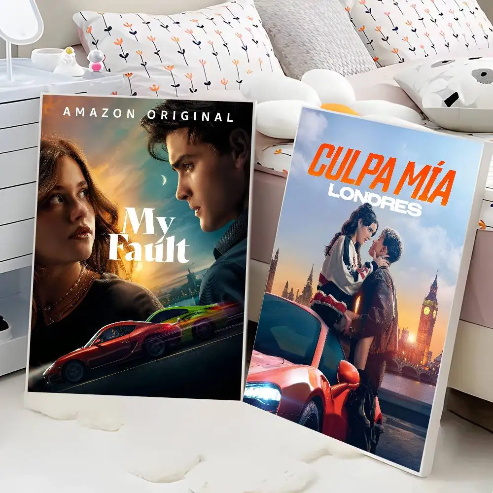 ملصق فني ذاتي اللصق من My F-Fault ملصق ورق أبيض DIY لتزيين جدران الغرفة والمقهى