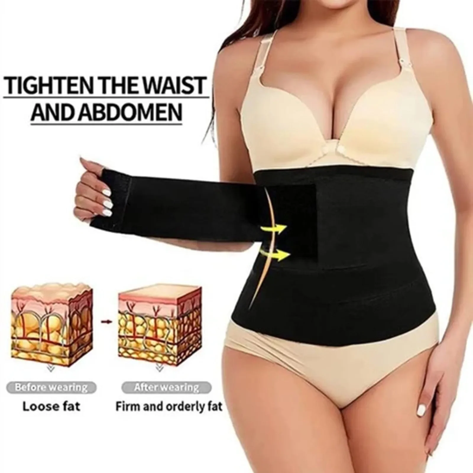 Tummy Girdle Trainer Back Brace Shapewear สําหรับ Lower Back Pain Relief - Body Shaper Faja Colombiana Mujer