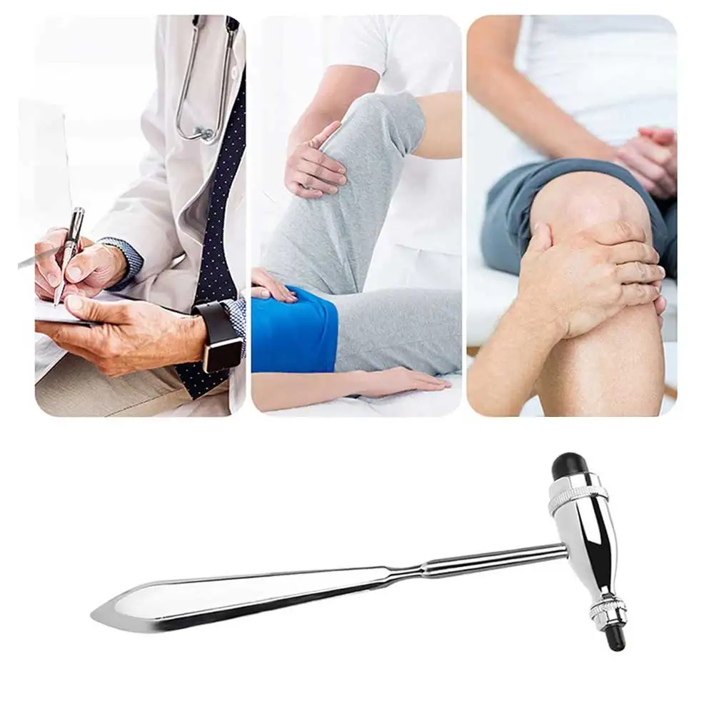 

1Pc Neurological Diagnostic Hammer Muscle Hammer Stretch Response Zinc Alloy Multi-functional Percussion Hammer Health Care