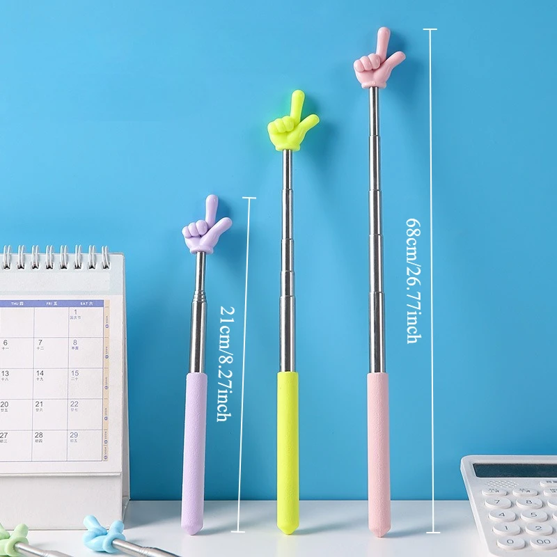 

Retractable Finger Teacher Pointer Telescopic Teaching Reading Pointer Stick Teacher Supplies for Classroom Tool