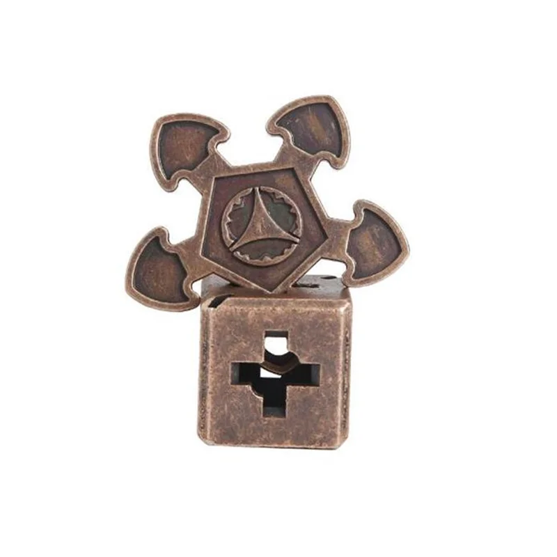 Classic Metal O'gear Puzzle Mind Brain Teasers Intelligence Educational Puzzles Game Small Size