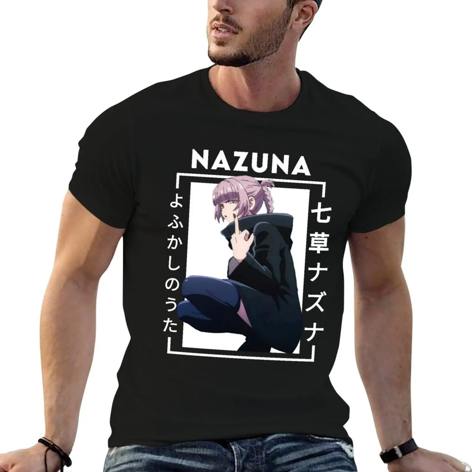Call of the Night - Nazuna middle finger T-Shirt Soft Anti-Shrink Cotton Tee