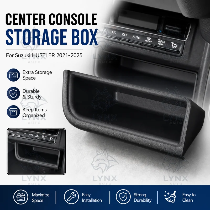 For Suzuki HUSTLER 2021-2025 Center Console Storage Box Armrest Box Car Organizer Auto Accessories Modification Parts