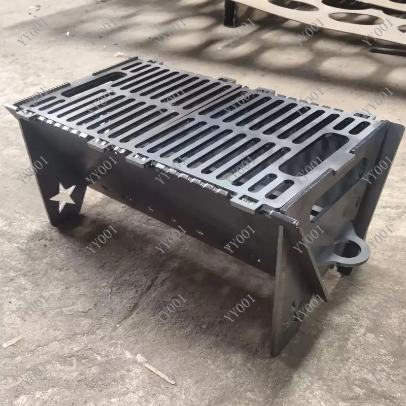 2026 New Portable Folding Charcoal Grill for Camping Indoor Outdoor BBQ
