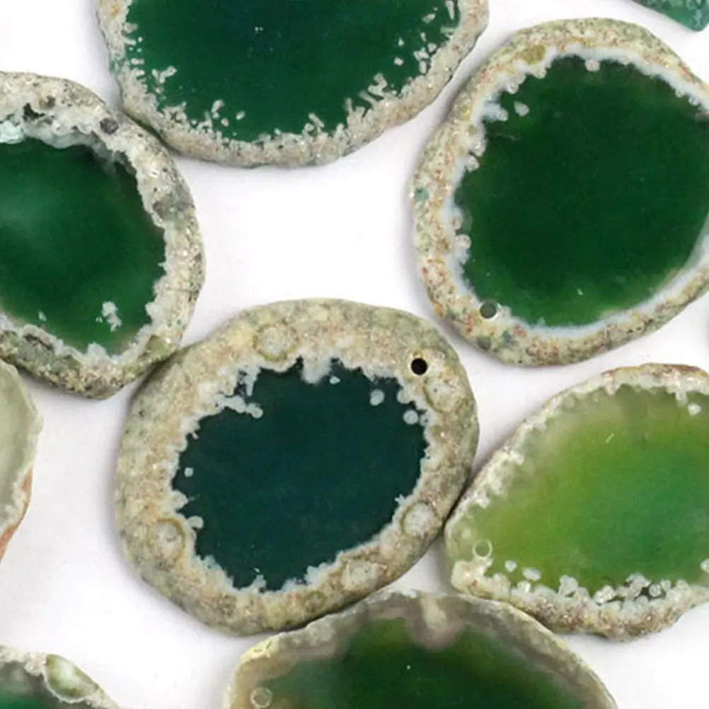 

5 Pcs Agate Stone Slice Pendants for Necklace Bracelet Earrings DIY Charms Craft Accessories Jewelry Making Supplies
