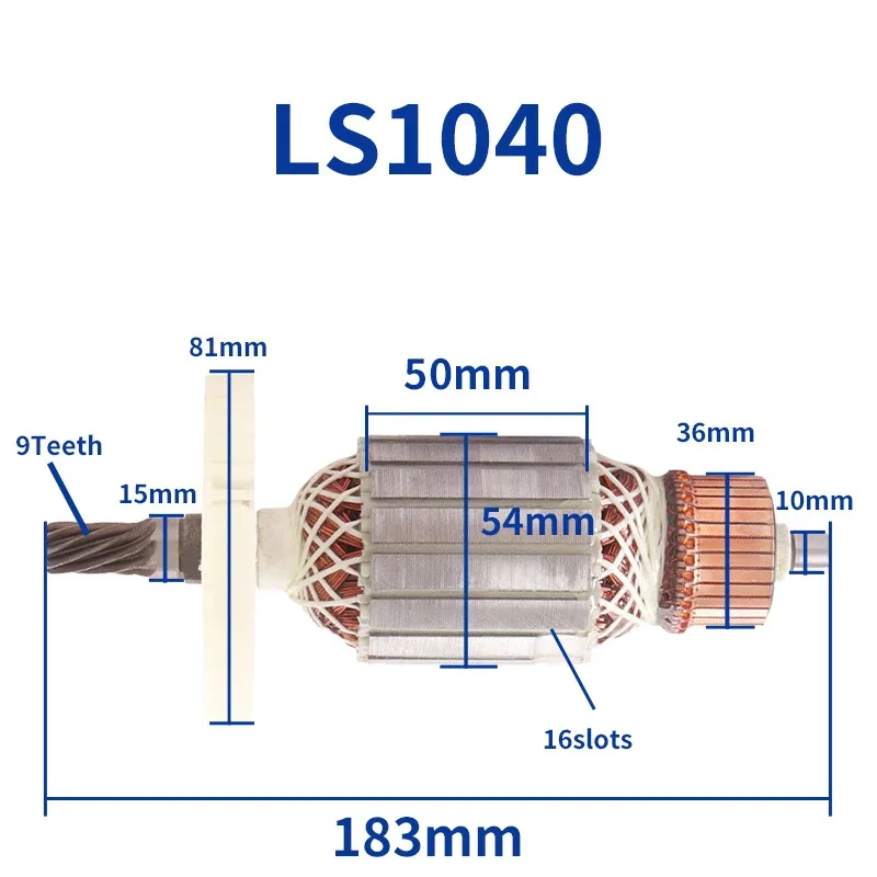 

Rotor Accessories for Makita LS1040 for 255 Aluminum Sawing Machine Cutting Machine Armature Anchor Replacement