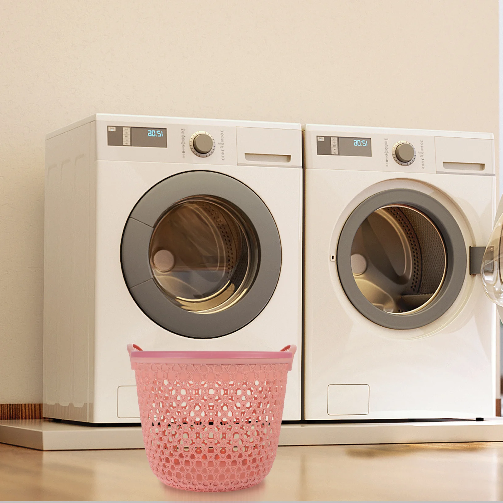 سلة الغسيل مقبض مقاوم للماء سلة الملابس سعة كبيرة الحمام تخزين الغسيل المنظم سلة الملابس #2