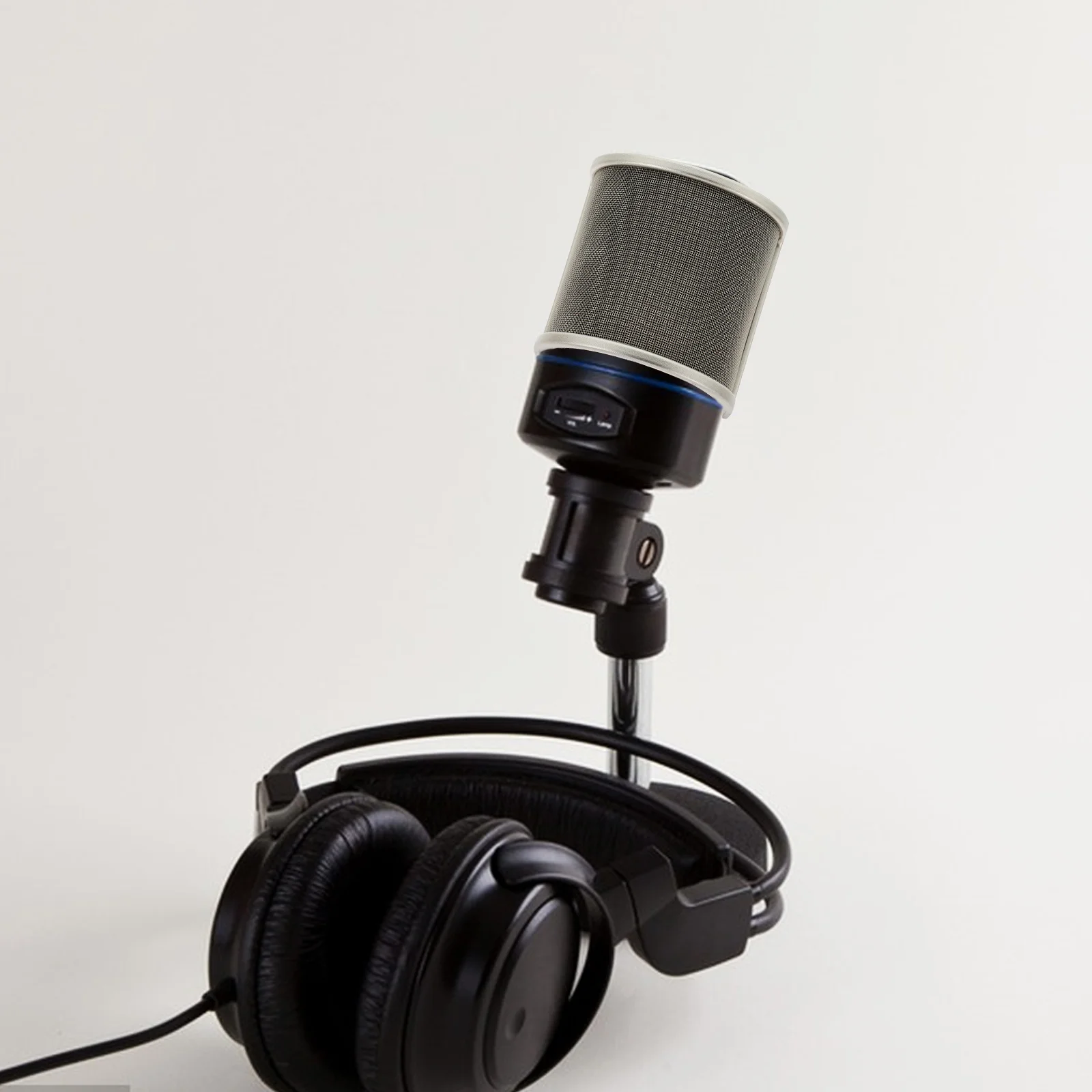 

U Shaped Gold Microphone Windscreen Shield Noise Reduction Recording Pop Filter Metal Mesh Mic Cover