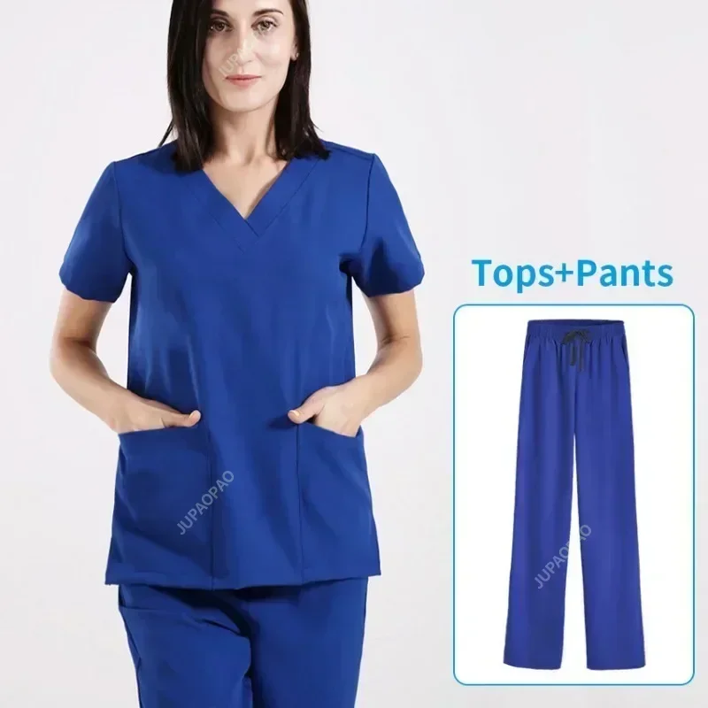 Unisex cor sólida Lab calças cirúrgicas, Scrubs Calças, Médico e Enfermeira Uniforme, Calças de trabalho, Enfermeira Acessórios, Medical Doctor Suit, Novo