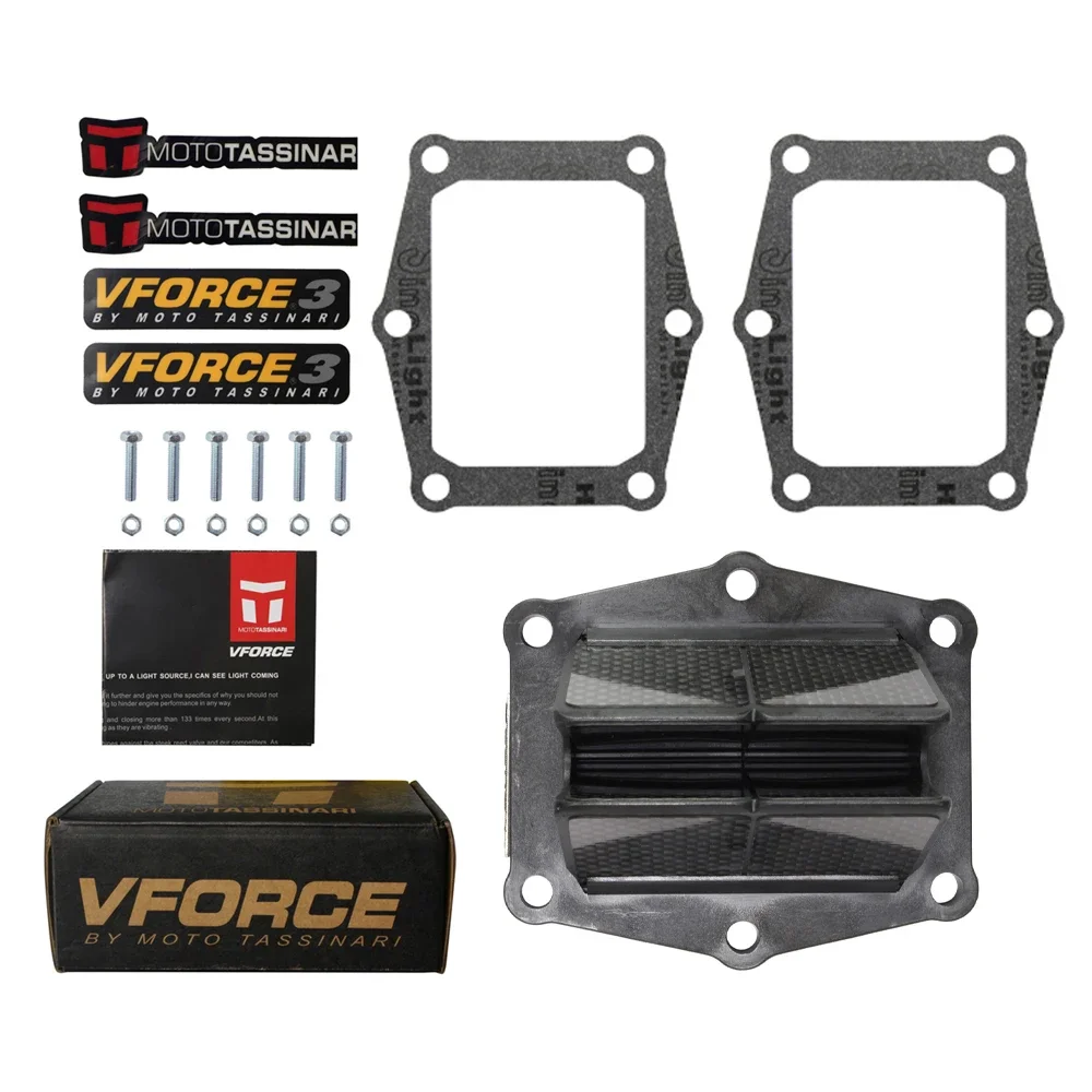 Carbon Fiber Inlet VFORCE-3 Reed Valve V-FORCE3 V305A For Honda 86-01 CR250R CR250 1986-2001 TRX250 1986-1989 Motorcycle