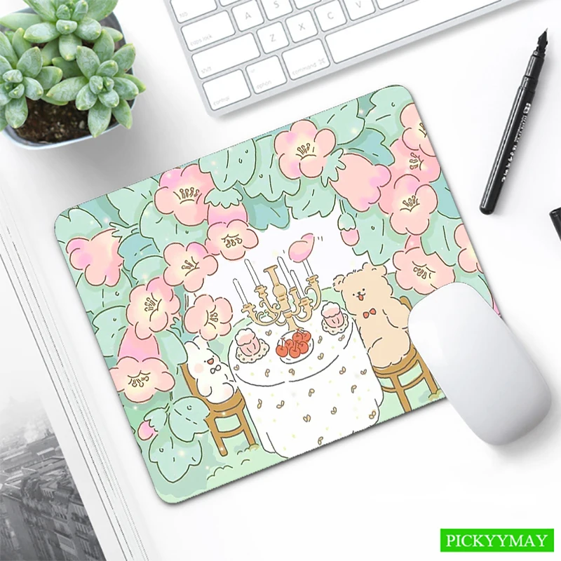 Kleine Maus Pad Mause Pads Niedlichen Kaninchen Kawaii Häschen Mousepad Loptop Schreibtisch Matten Weiche Anti-slip Tisch Matte