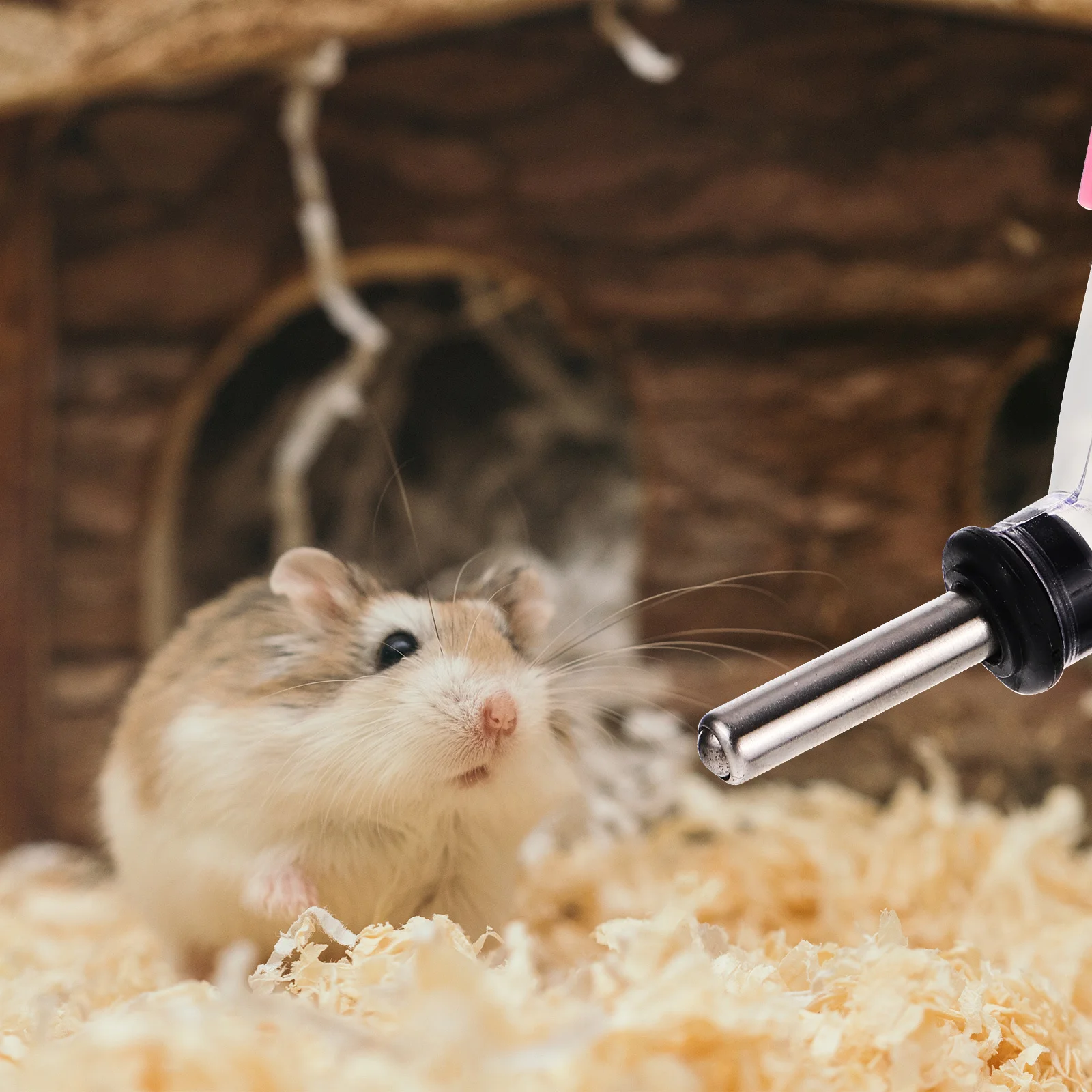 

4Pcs Hamster Water Feeder Hanging Leakproof Small Pet Water Bottle Cage Feeder Rabbit Guinea Pig Supplies Hamster Supplies