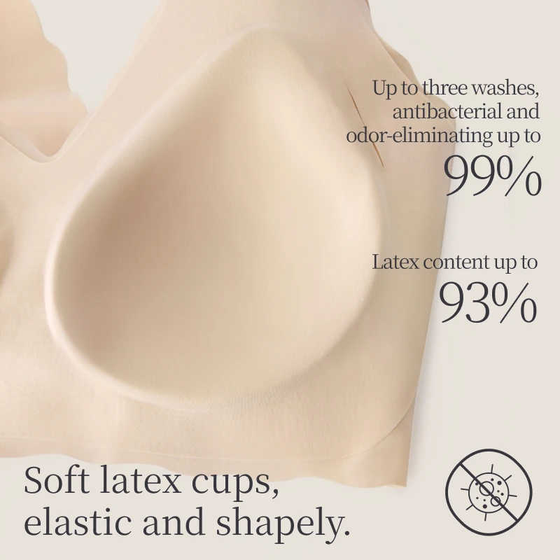 SUJIIN, sujetadores push-up sin costuras de talla grande para mujer, sujetadores sin mangas invisibles sin aros, Bralette cómodo y liso de talla única para mujer XM014