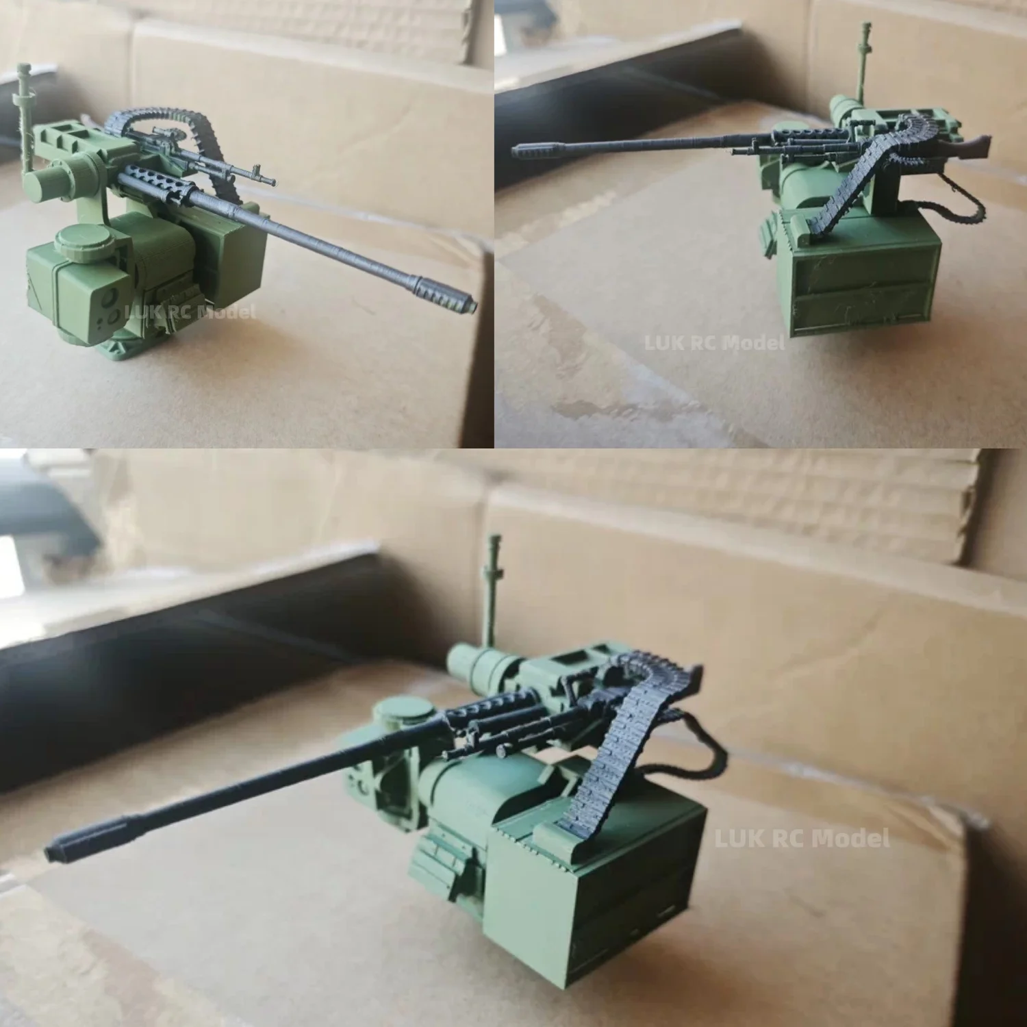 Slingshot Anti-UAV Remote Control Barrel Station For 1/16 RC Tank HL Tongde Mato Rotate 360 ​​Degrees DIY Model Parts