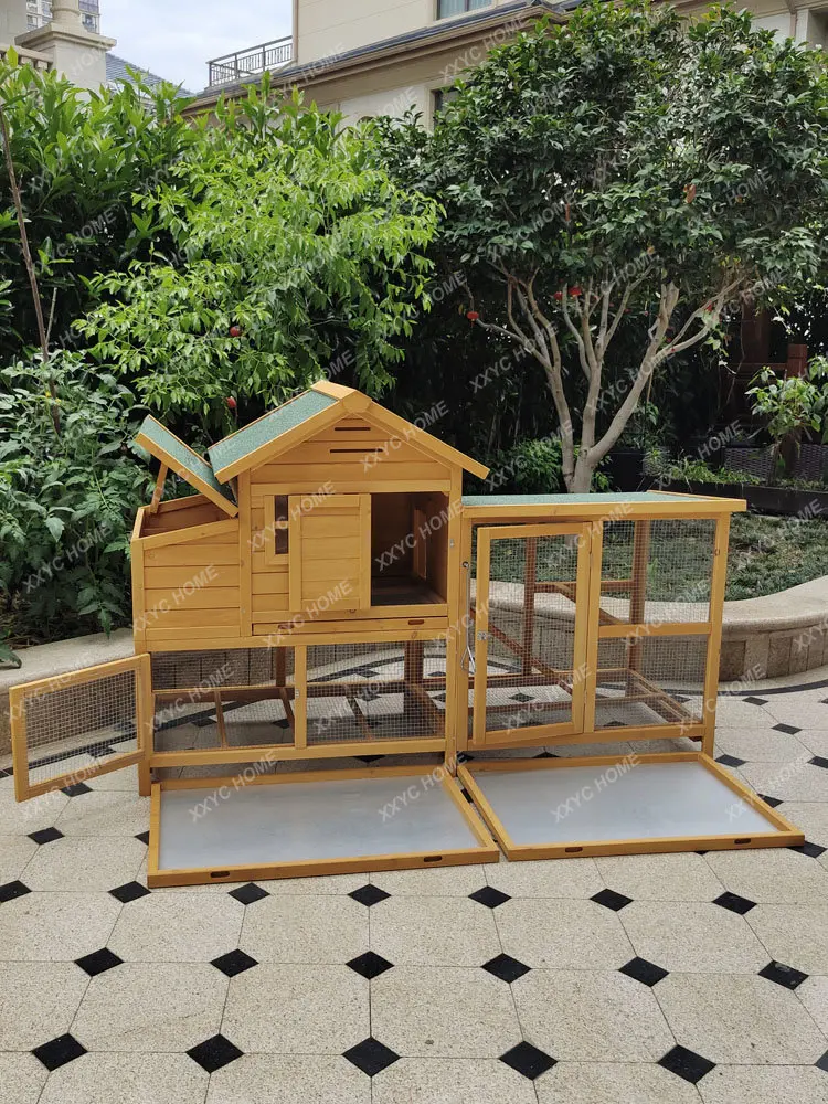 Large Outdoor Pigoen Cage Chicken Coop Cat House Rabbit Cage Wooden Pigeon Cage Chicken Coop Chicken House Farm