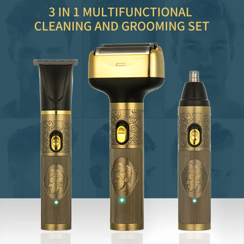 

Новая электробритва 3 в 1, многофункциональный триммер для волос в носу, триммер для волос в носу, электрический водонепроницаемый триммер для бороды, наборы для мужчин