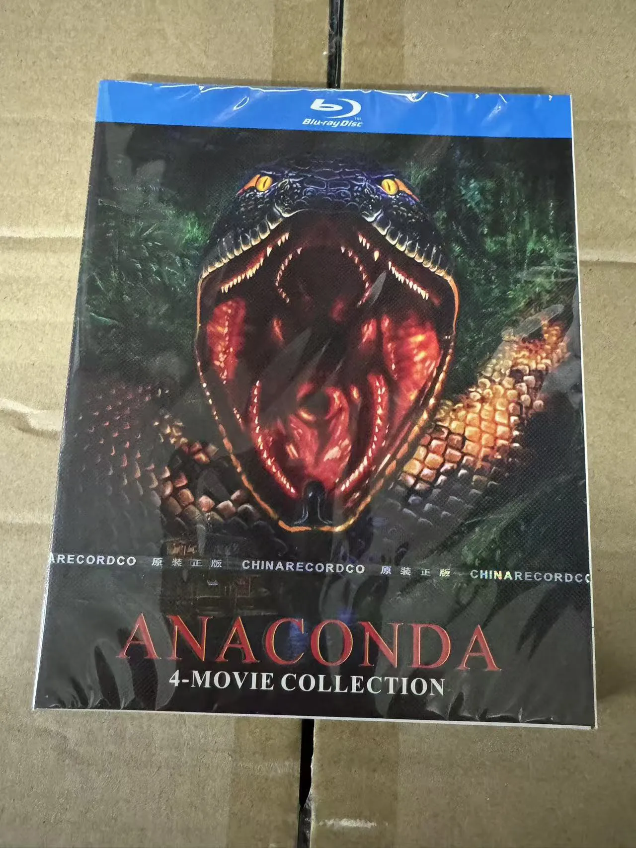 

Blu-ray диск: Классический фильм «Анаконда» (квадрология) с мандаринской озвучкой + оригинальный аудиодиск/Blu-ray диск