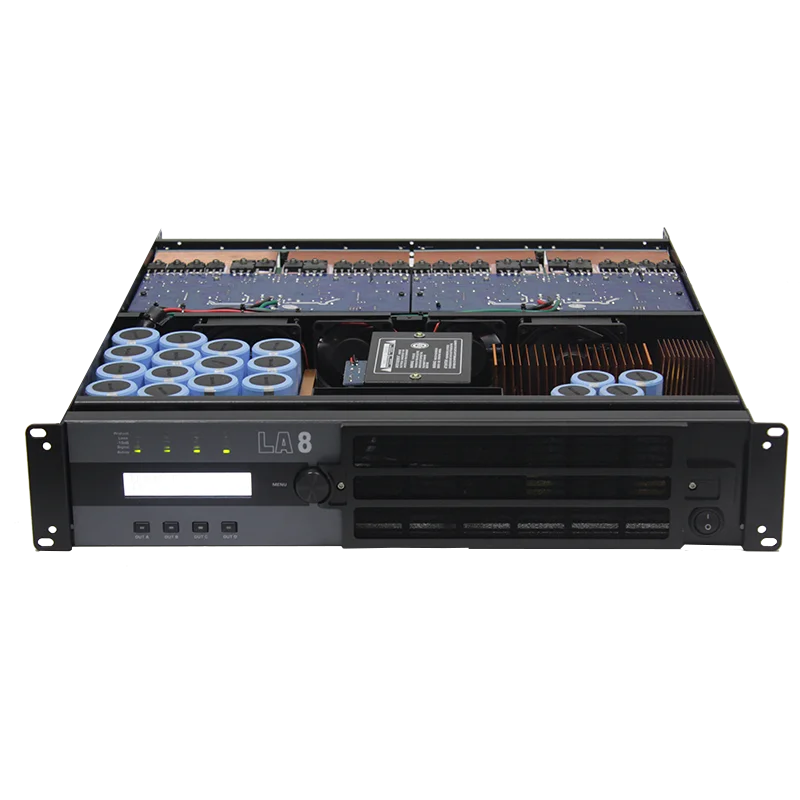 La8 sinbosen 4 canais 2u dsp amplificador de potência 2200w classe td terno linha profissional orador disposição