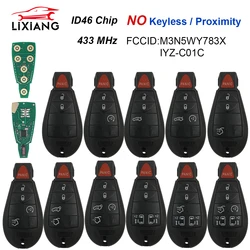 LIXIANG  Fob M3N5WY783X IYZ-C01C 433Mhz pcf7941 For Jeep Cherokee No logoCountry Dodge Grand Caravan 2008- 2018 Fobik Key