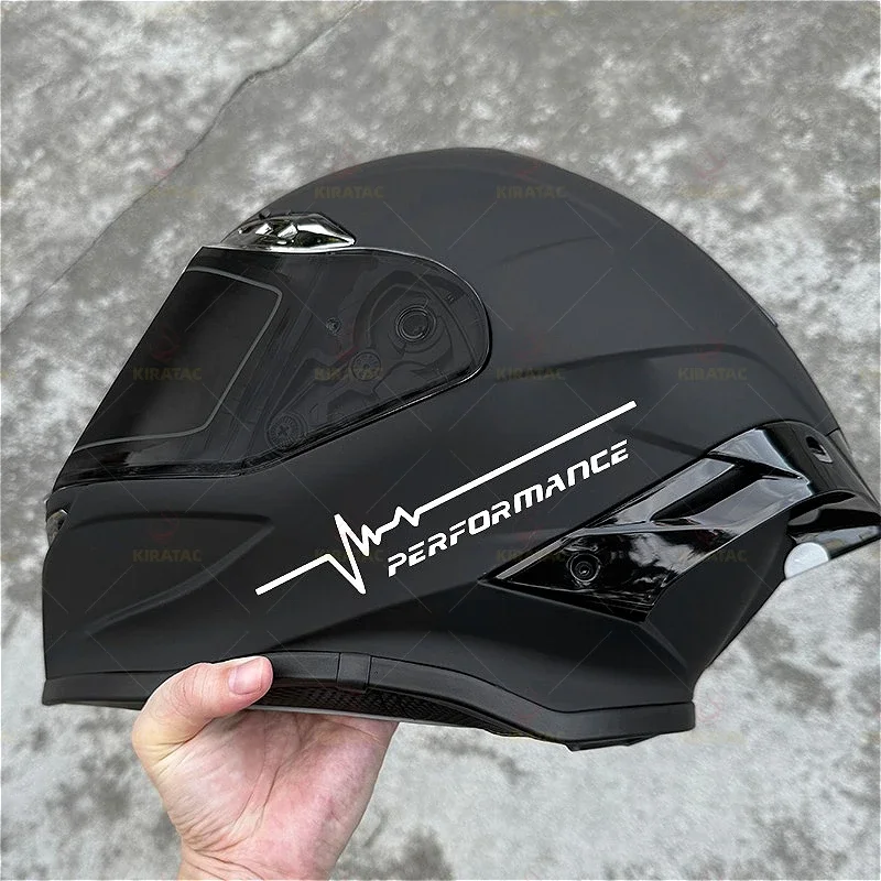 2Pcs Performance Heartbeat Waterproof Vinyl Stickers Decals for Car Motorcycle Helmet Exterior DIY Decor Accessories