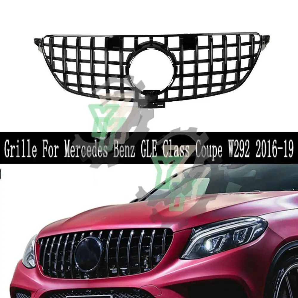 Car Front Bumper Grille Upper Grill For Mercedes-Benz GLE-Class W292 C292 Coupe GLE300 GLE500 GLE400 GLE450 2015 2016 2017-2019