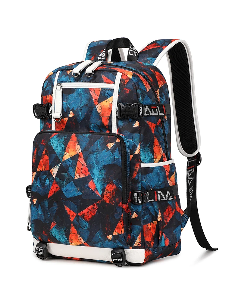 

Mens BackPack Large Capacity Simple Fashion Travel Bag Female Student School Bags Colorful Geometric Notebook backpack