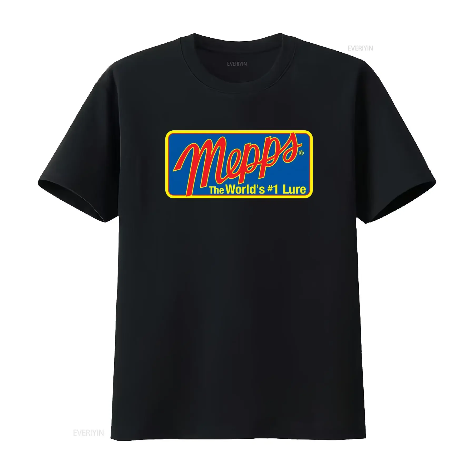Mepps Fishing Spinners Spoons Lures Logo T-Shirt GX9A Das weltweit führende Köderdesign für Enthusiasten im Vintage-Stil, gewaschen, Unisex