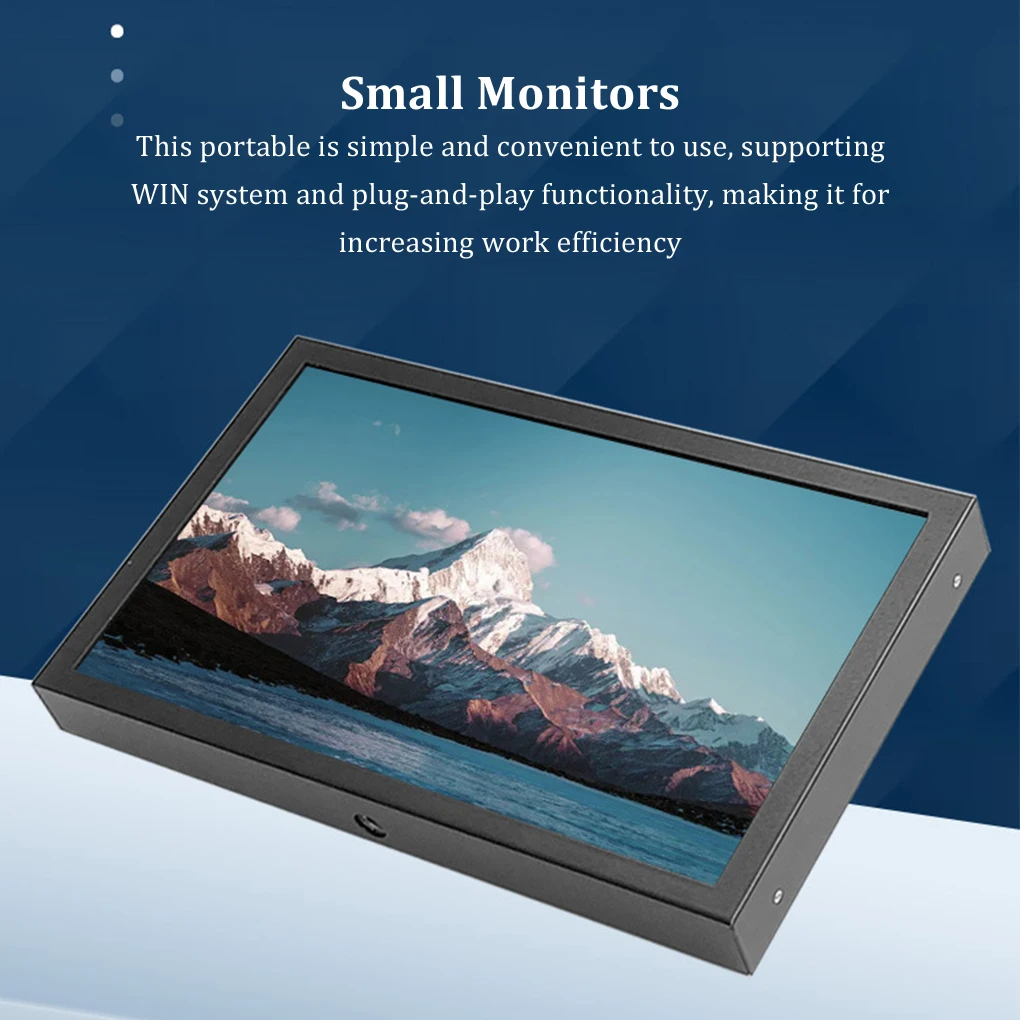 شاشة لمس عالمية 7 بوصة IPS LCD صغيرة متوافقة مع HDMI لـ Raspberry Pi 5 4 Windows PC وحدة تحكم ألعاب مع حامل حافظة