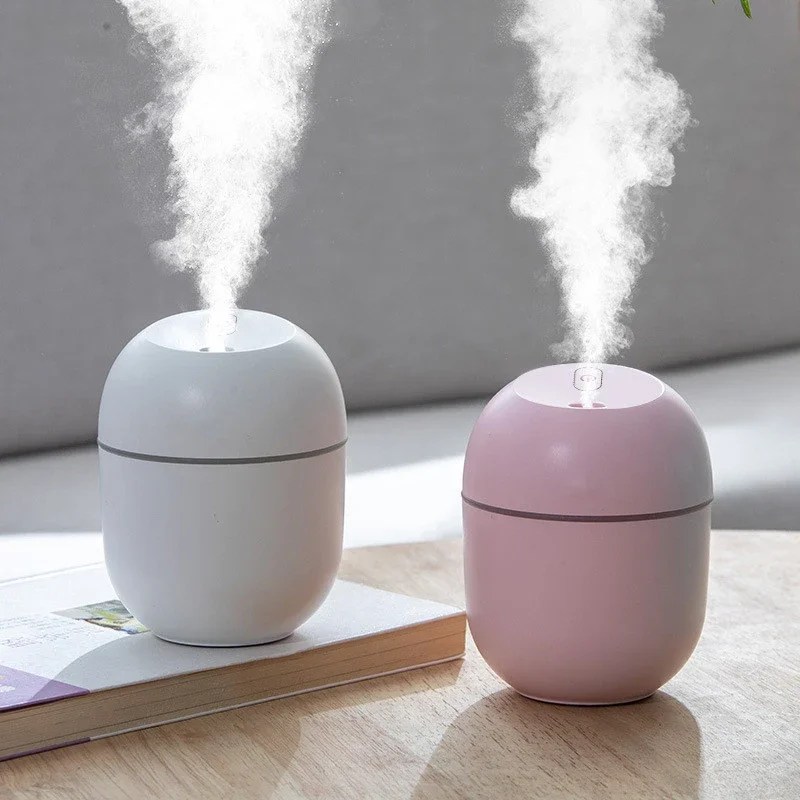 220ml Mini Air Humidifier With LED Night Light Essential Oil Aromatherapy Diffuser Rechargeable Mist Maker For Car Home Office
