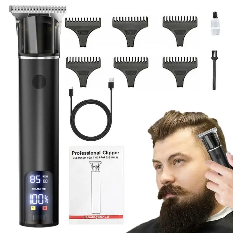 

Hair And Beard Trimmer Cordless Hair Clippers Shavers Waterproof Rechargeable Professional Hair Trimmer For Hair Cutting